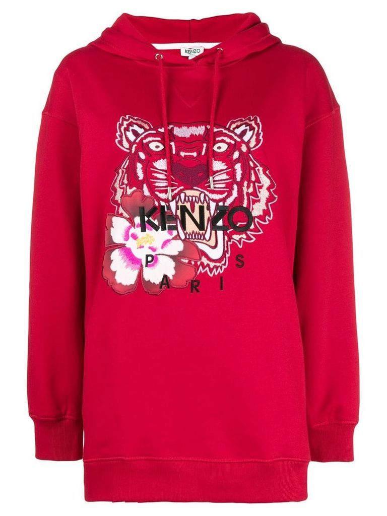 Kenzo Tiger oversized hoodie - Red