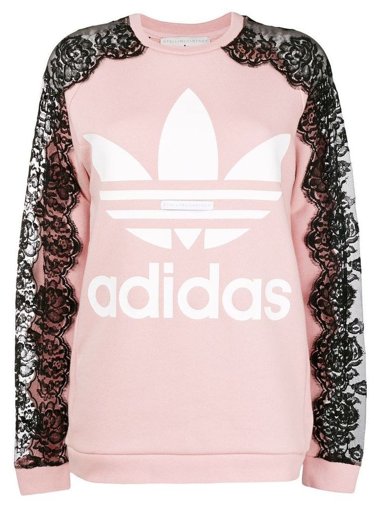 adidas by Stella McCartney lace sleeve sweatshirt - Pink
