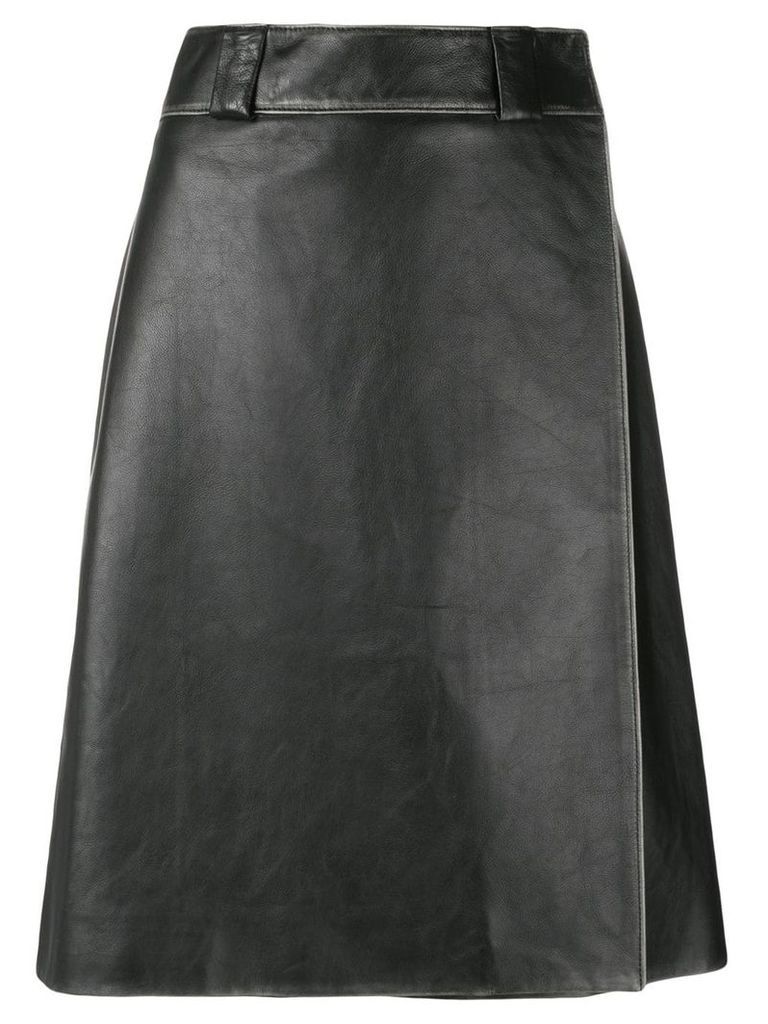 Prada calf leather skirt - Black