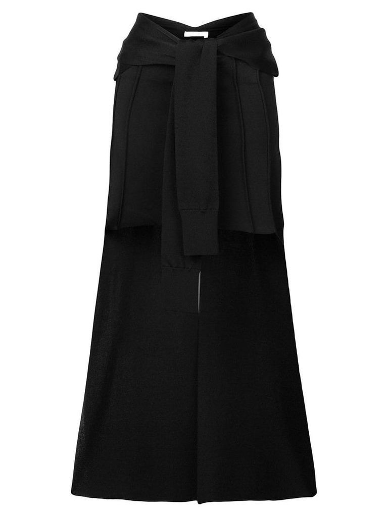 Chloé asymmetric belted skirt - Black