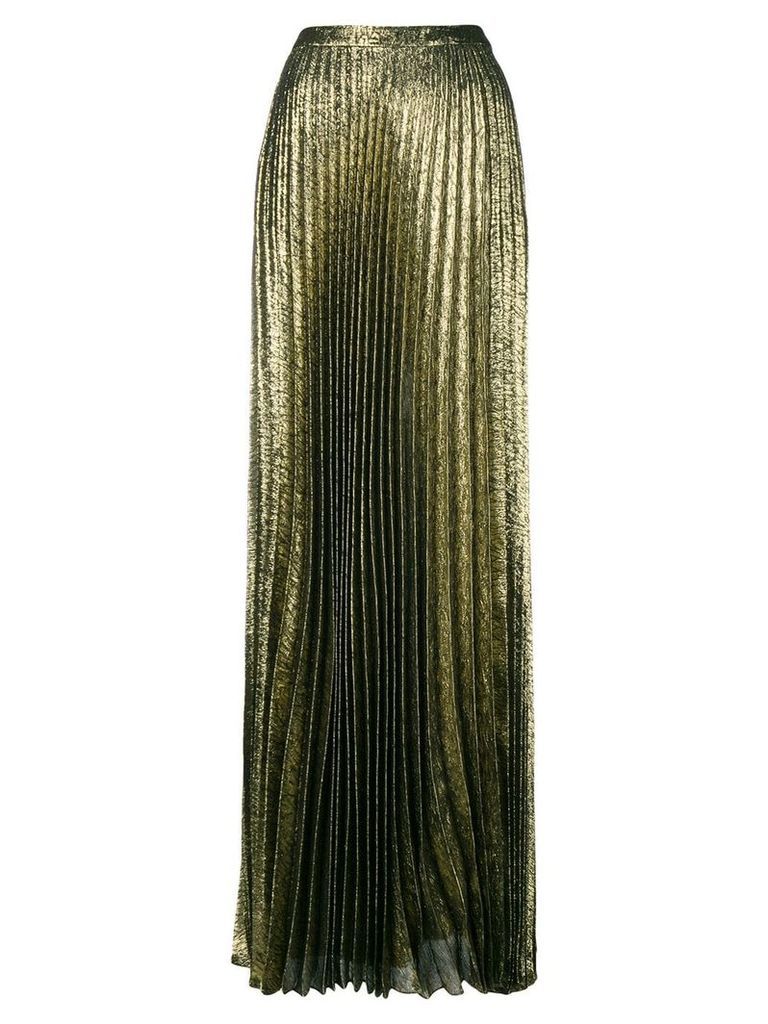 Saint Laurent long pleated skirt - Metallic