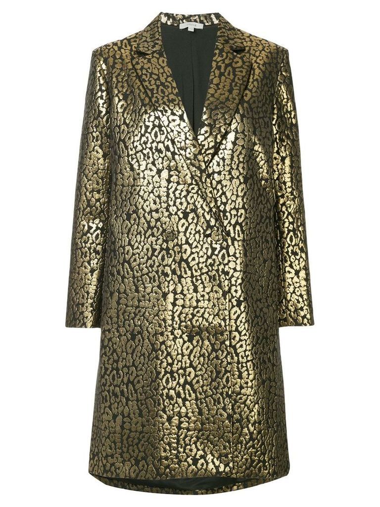 Layeur metallic double breasted coat