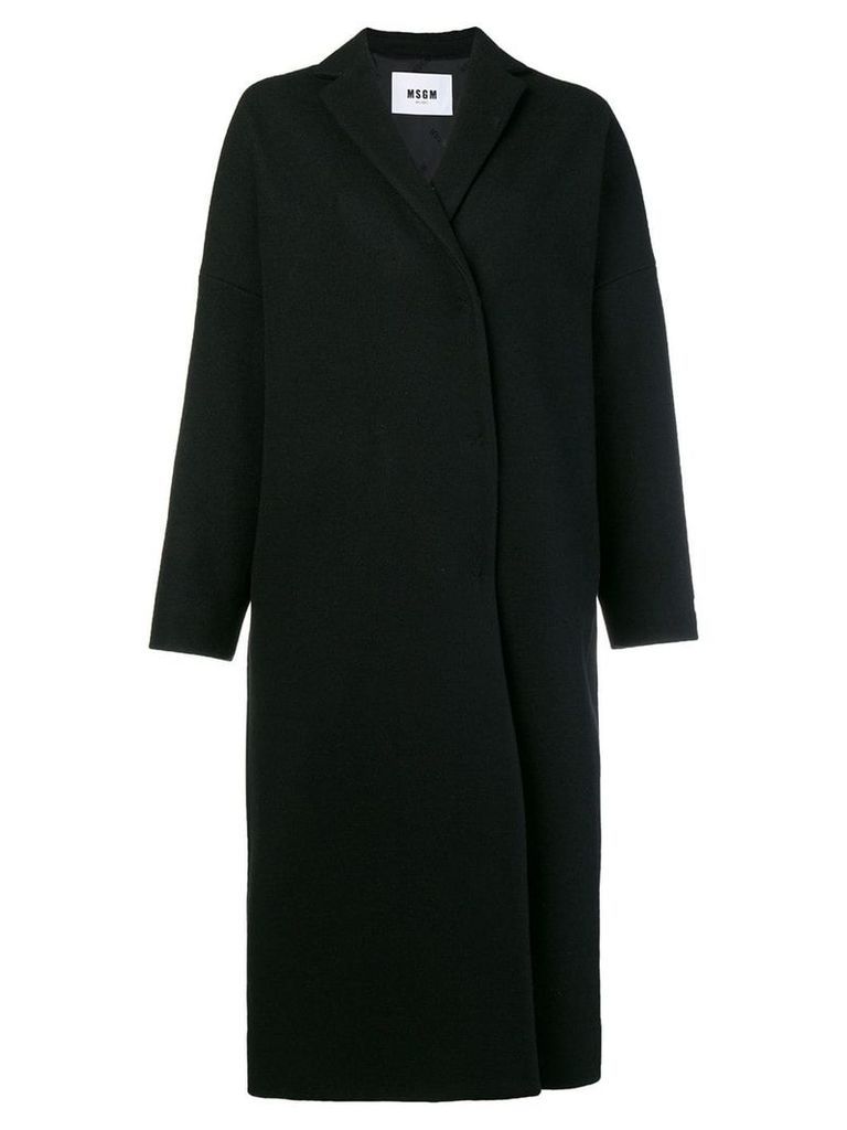 MSGM rear print coat - Black