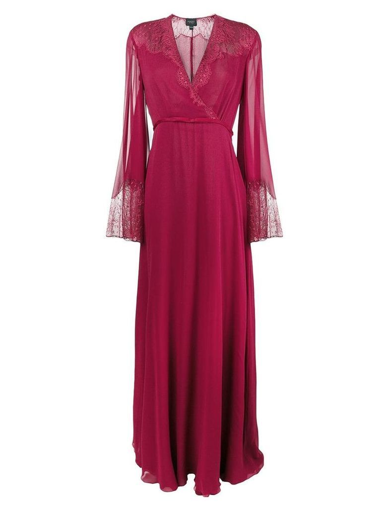 Giambattista Valli lace detail gown - Red