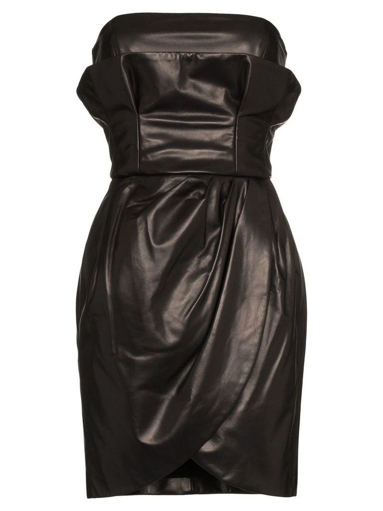 Versace strapless leather mini dress - A1008