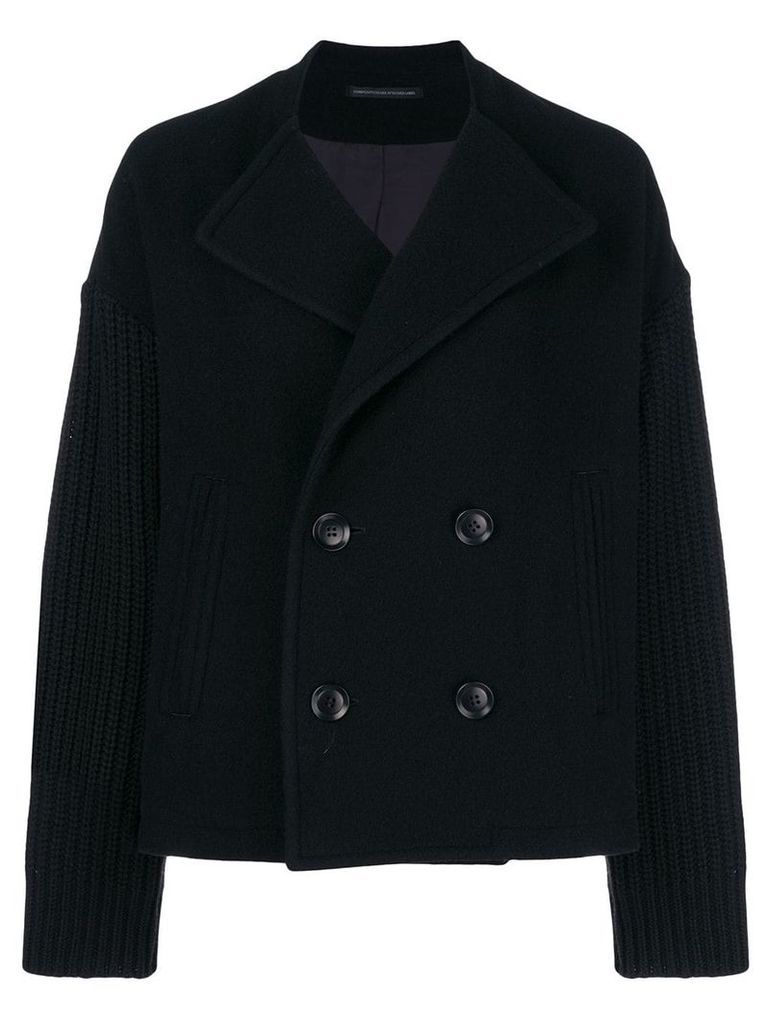 Y's double-breasted jacket - Black
