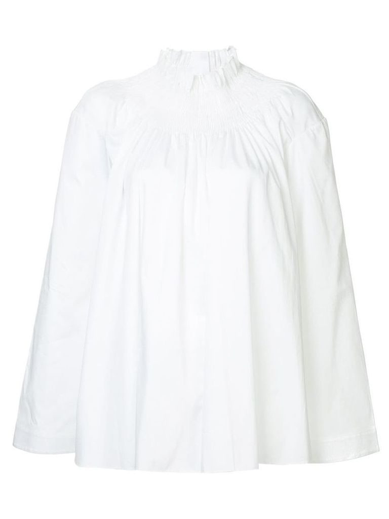 Teija wide sleeve blouse - White