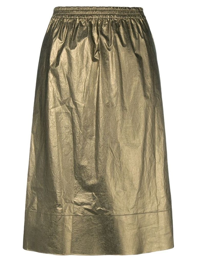 Ports 1961 metallic flared skirt