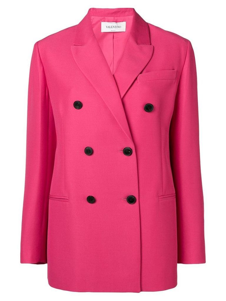 Valentino double breasted tailored blazer - PINK