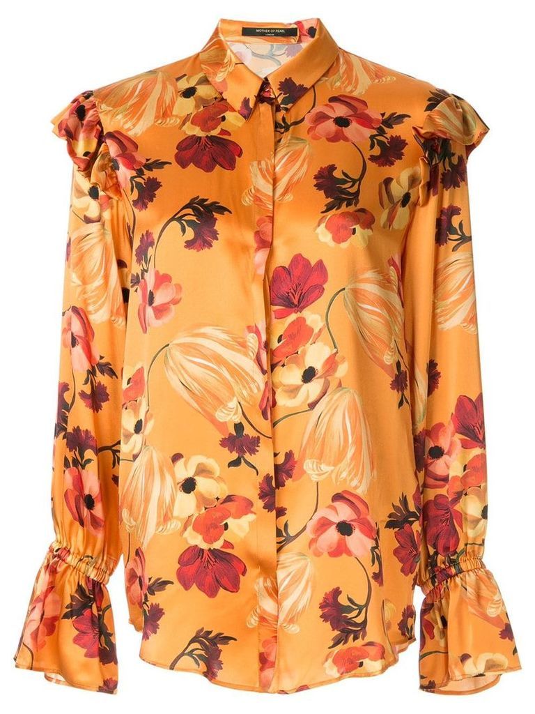 Mother Of Pearl floral print ruffle detail blouse - Multicolour