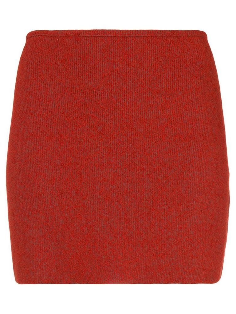 Yeezy high rise mini skirt - Red
