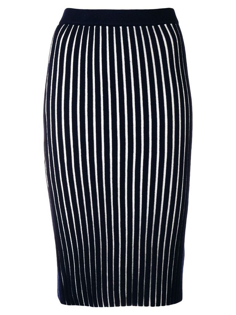 Victoria Victoria Beckham striped pencil skirt - Blue