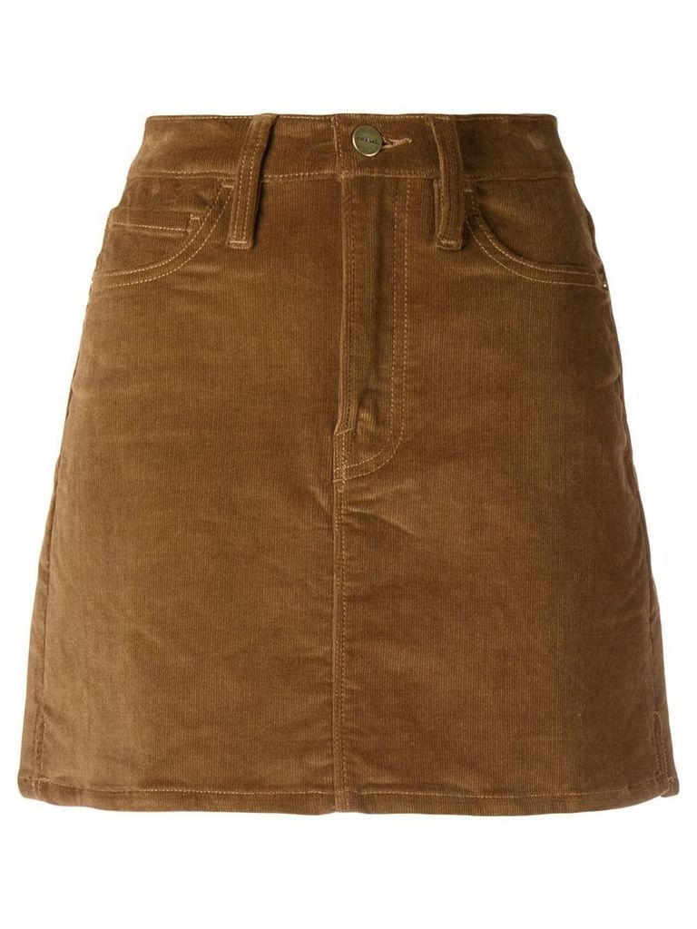 FRAME corduroy mini skirt - Brown