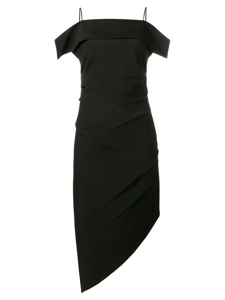 Helmut Lang asymmetric spaghetti strap dress - Black
