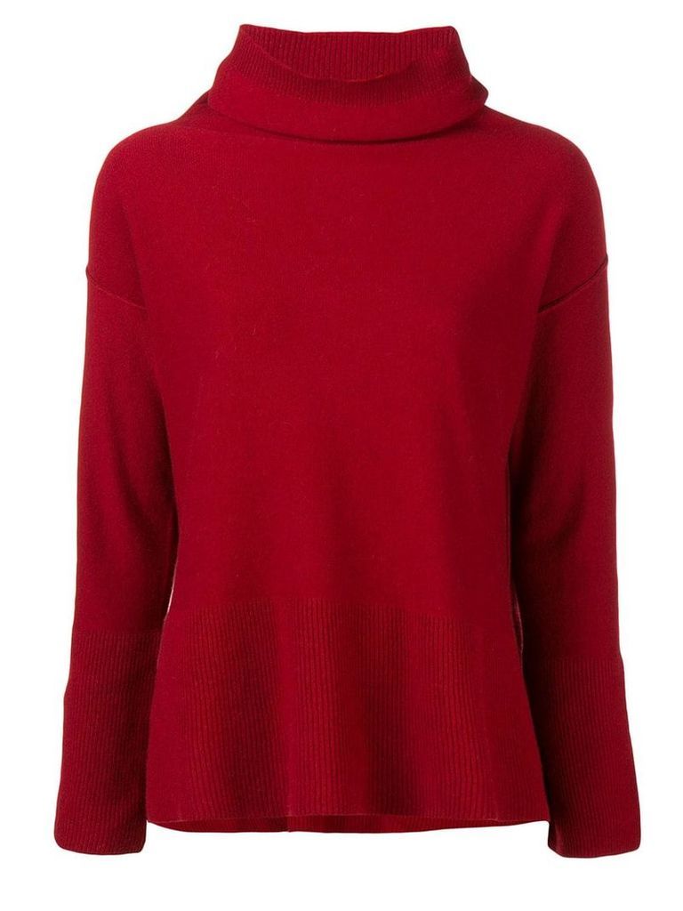 Antonelli turtleneck fine knit sweater - Red