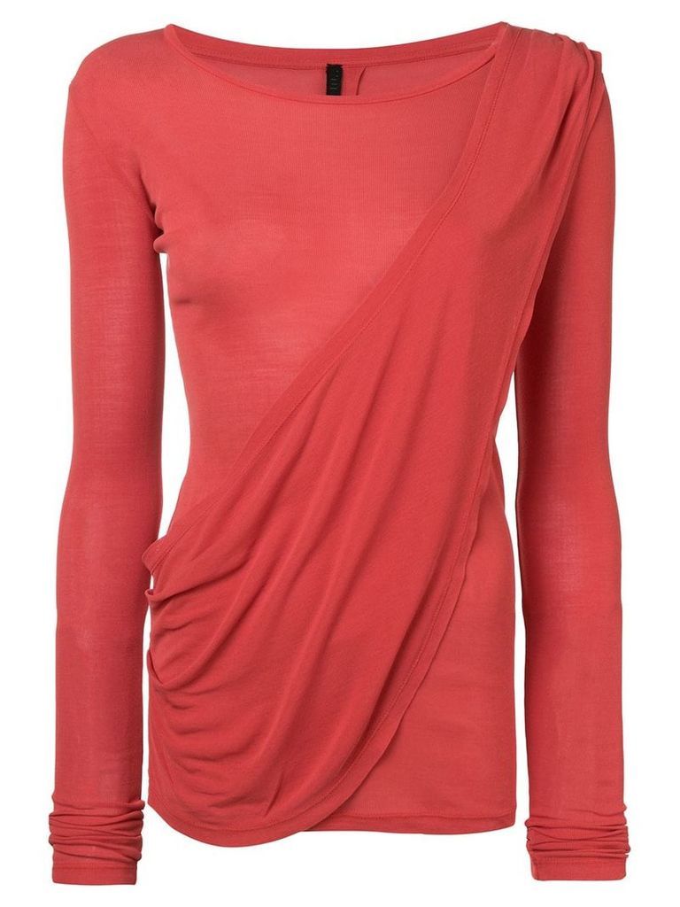 Unravel Project draped tee - Red