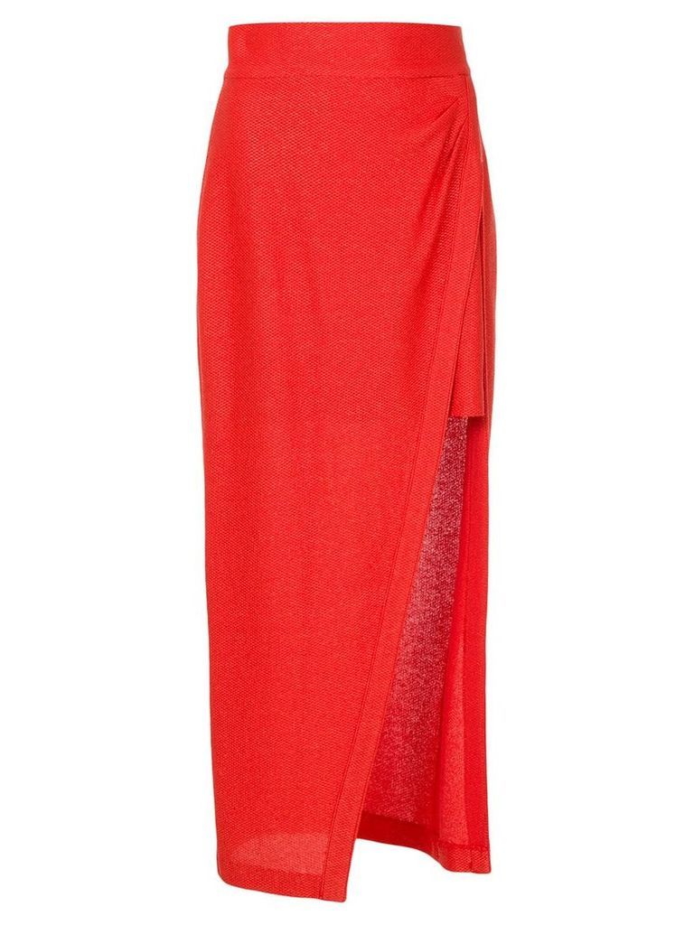 Manning Cartell side slit skirt - Red