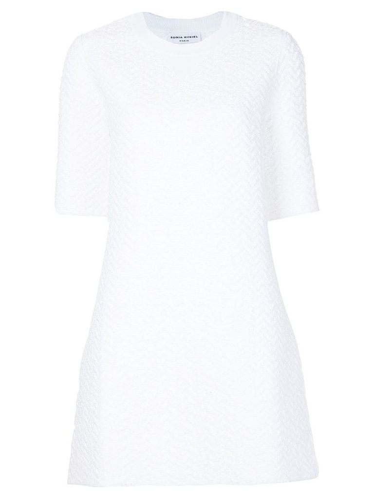 Sonia Rykiel 'Tressage' textured dress - White