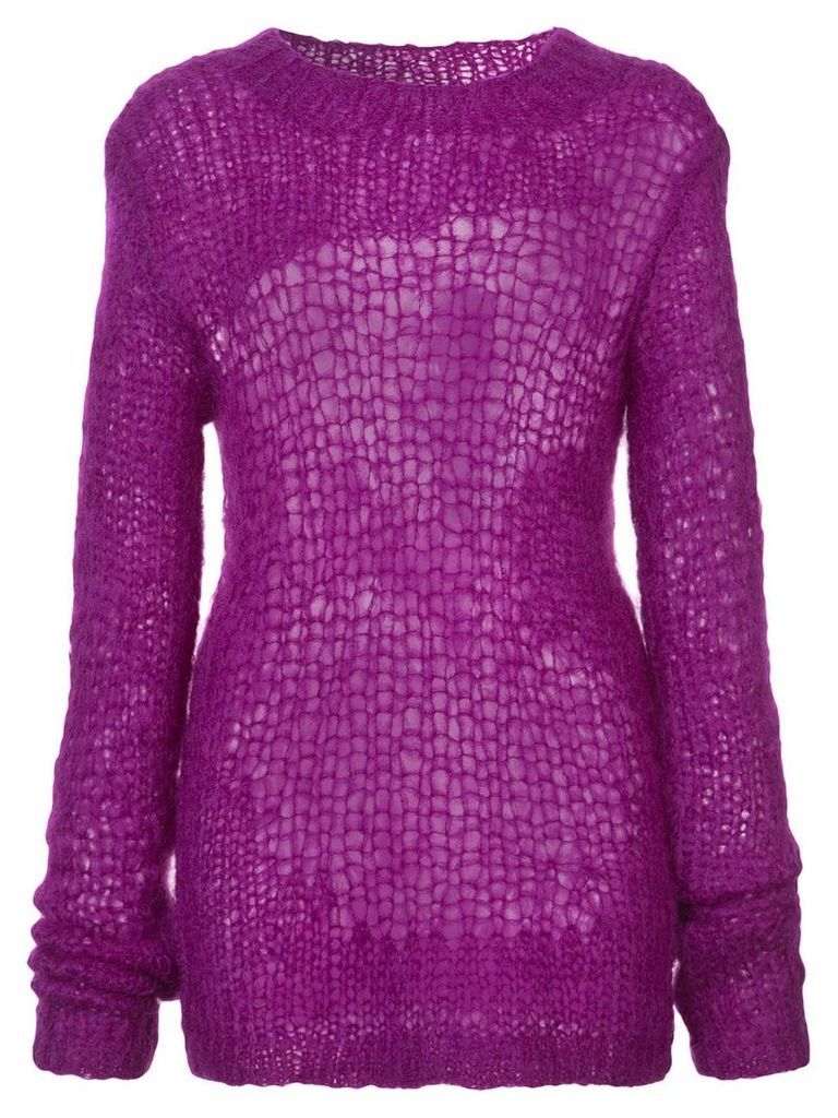 Helmut Lang distressed knit sweater - Pink