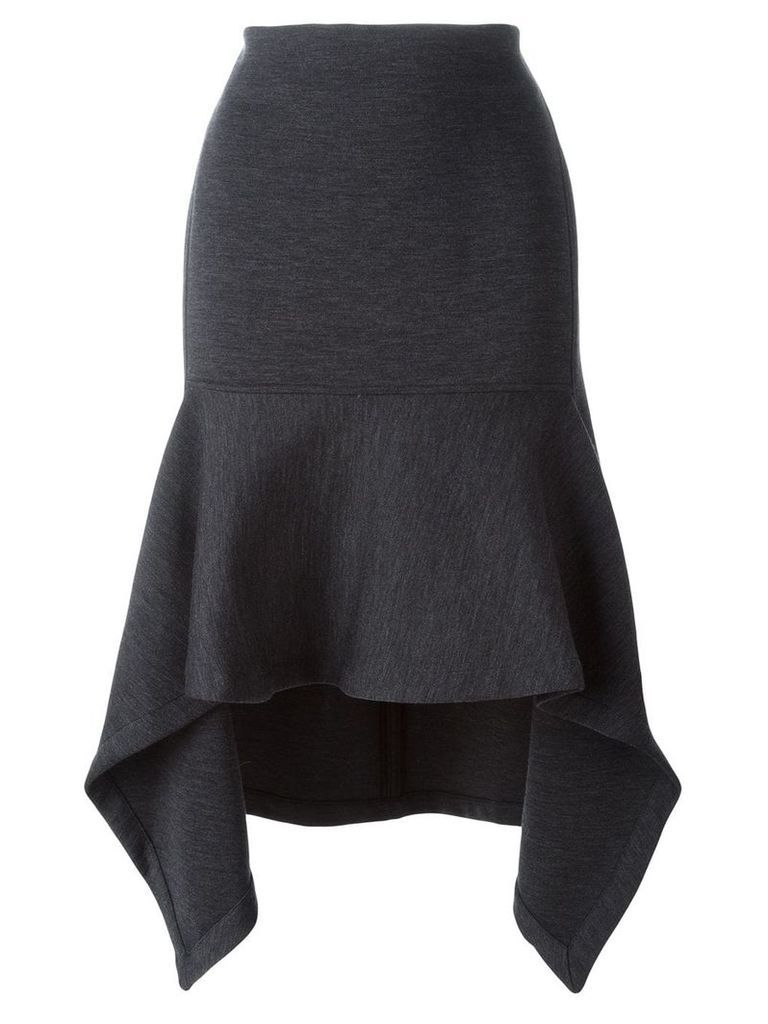 Marni asymmetric flared midi skirt - Grey