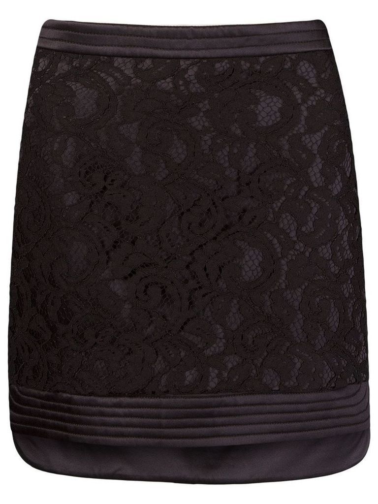 Martha Medeiros 'marescot' lace straight skirt - Black