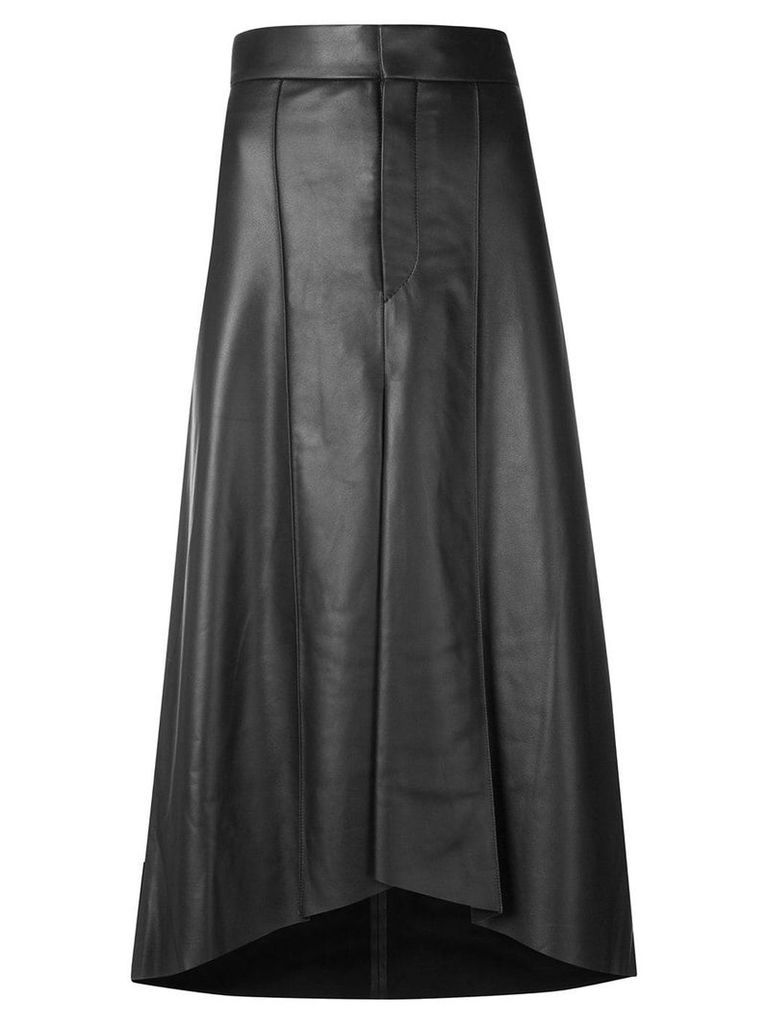 Isabel Marant leather midi skirt - Black