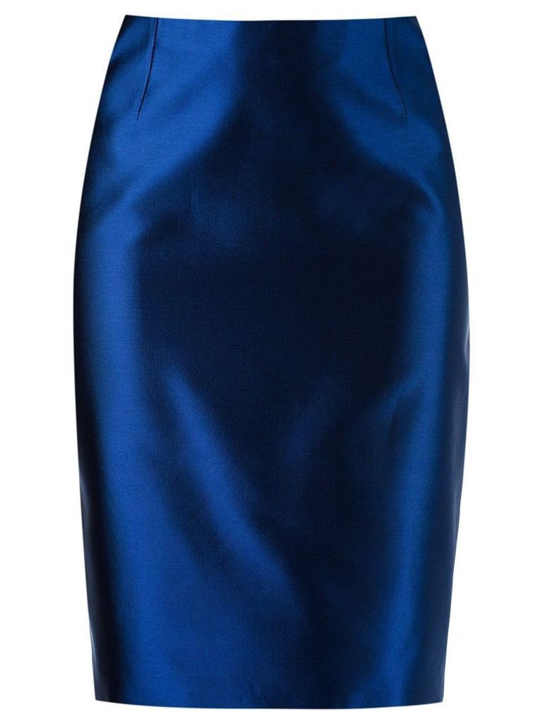 Martha Medeiros high waist pencil skirt - Blue