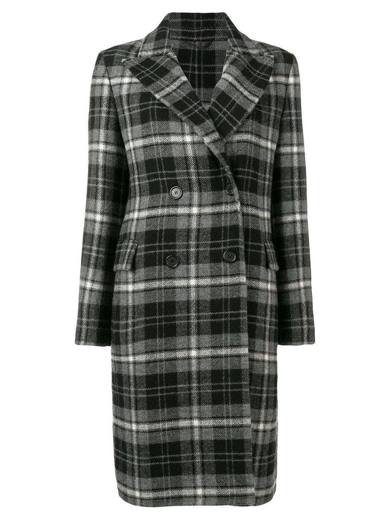 Ermanno Scervino checked double breasted coat - Grey
