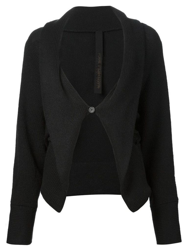 Forme D'expression one button cardigan - Black
