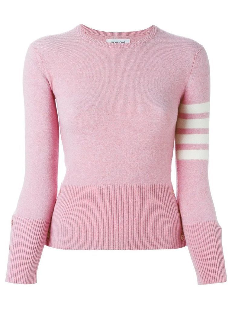 Thom Browne striped sleeve sweater - Pink