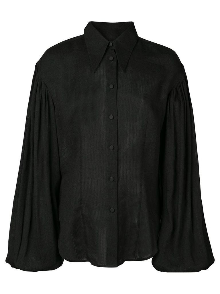 Khaite bishop sleeve shirt - Black