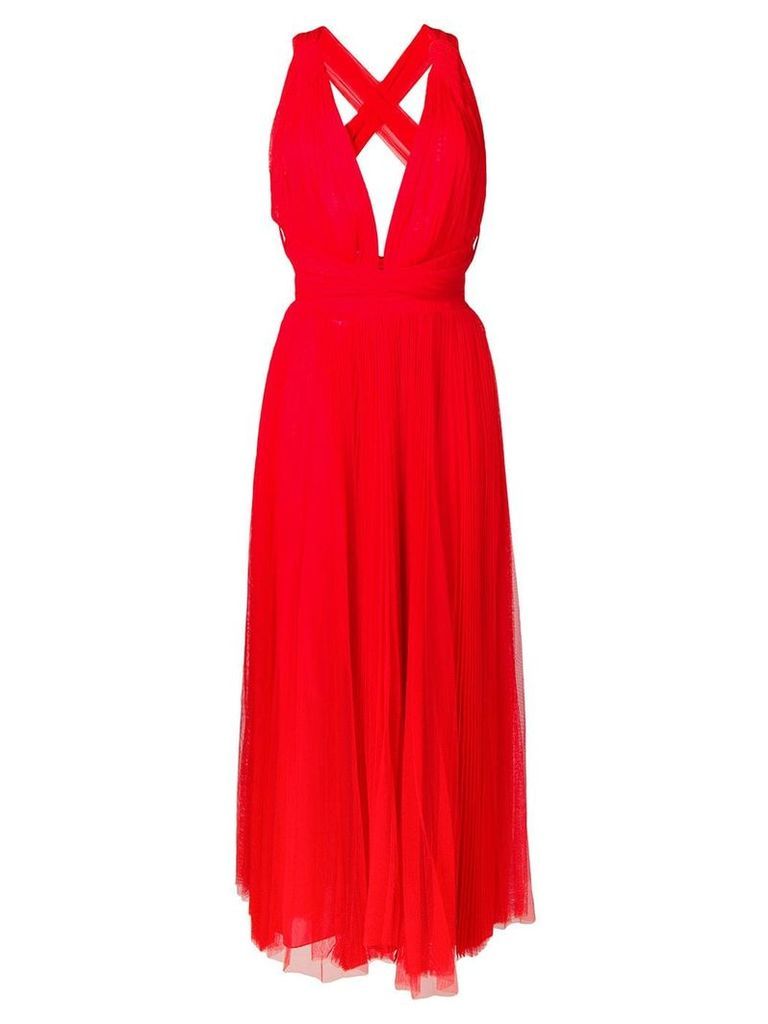 Maria Lucia Hohan midi tulle dress - Red