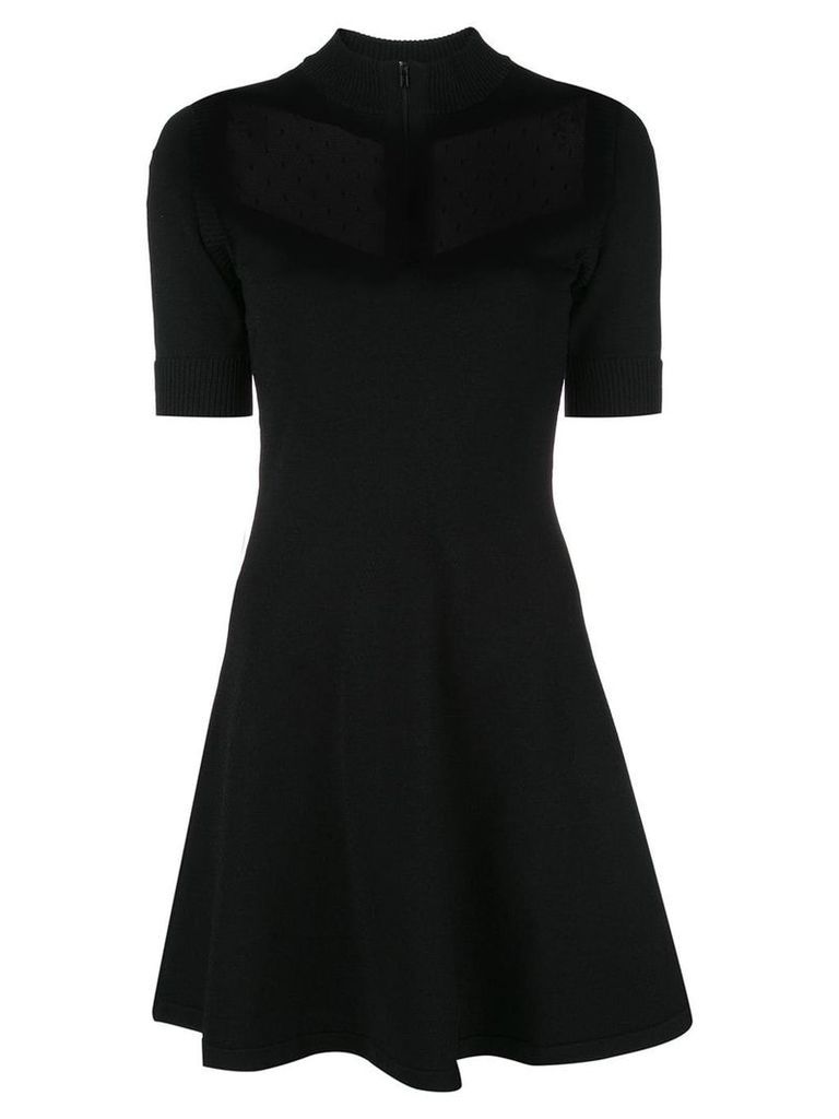 RedValentino tulle detail mini dress - Black
