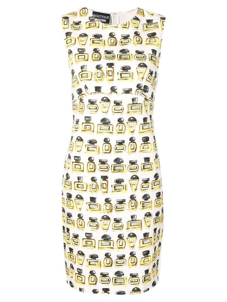 Boutique Moschino fitted mini dress - White