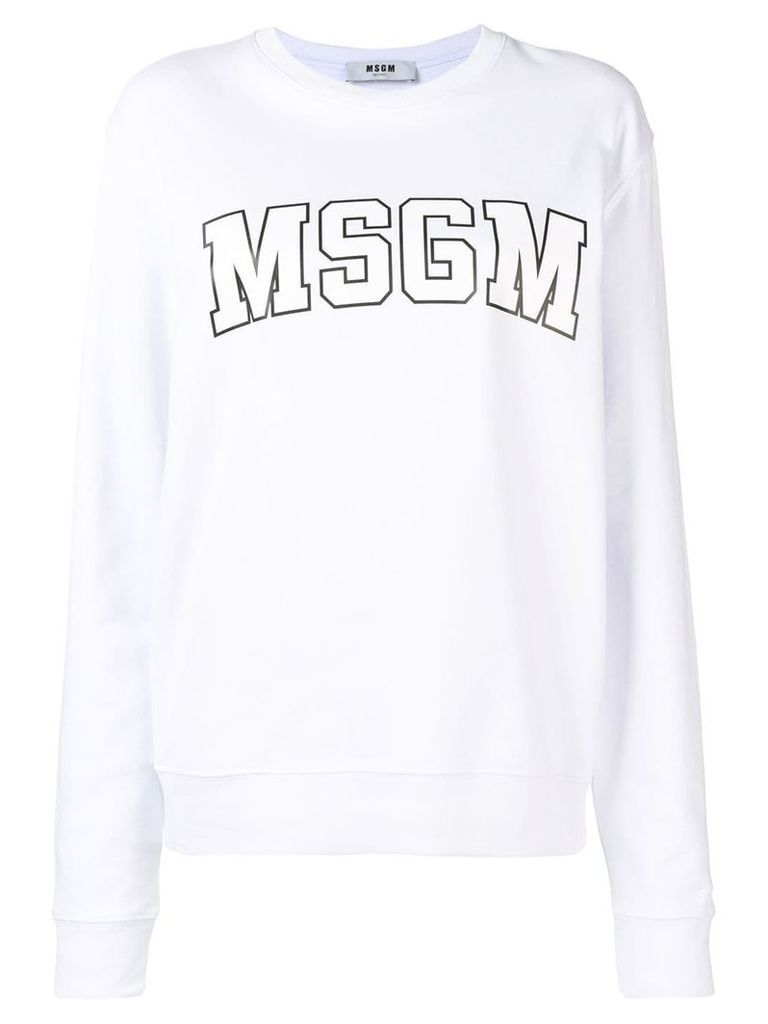 MSGM logo sweatshirt - White