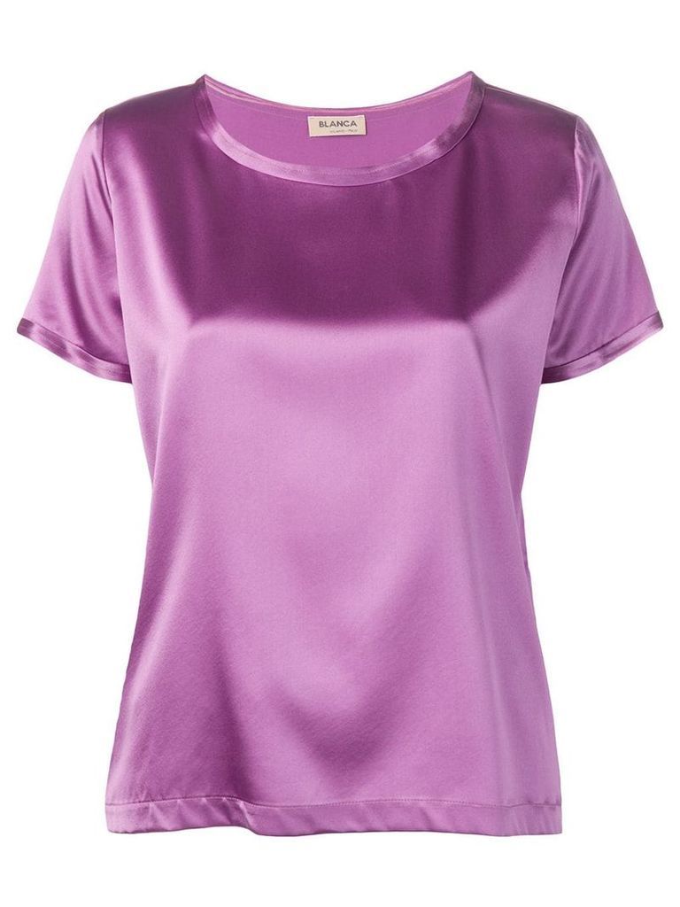 Blanca shortsleeved blouse - Purple