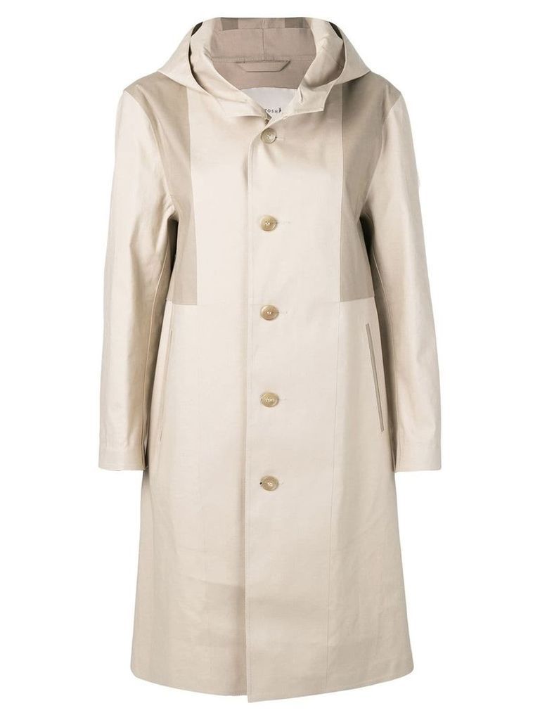Mackintosh Putty & Fawn Bonded Cotton Hooded Coat LR-090/CB - NEUTRALS
