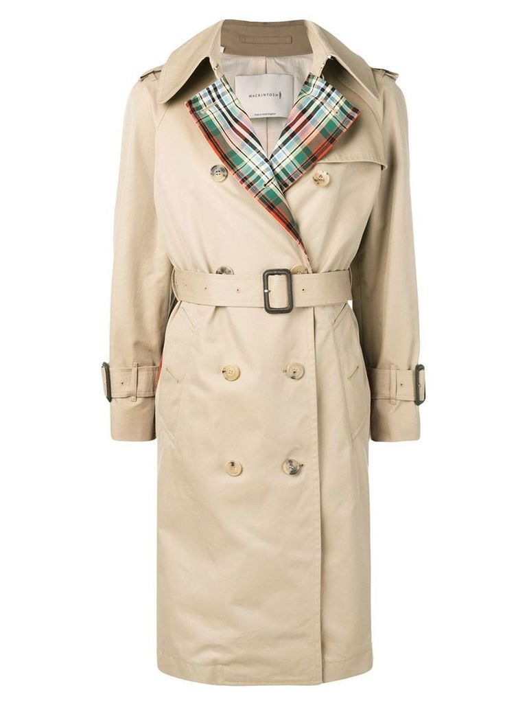 Mackintosh Honey Colour Block Trench Coat LM-062BS/CB - Brown
