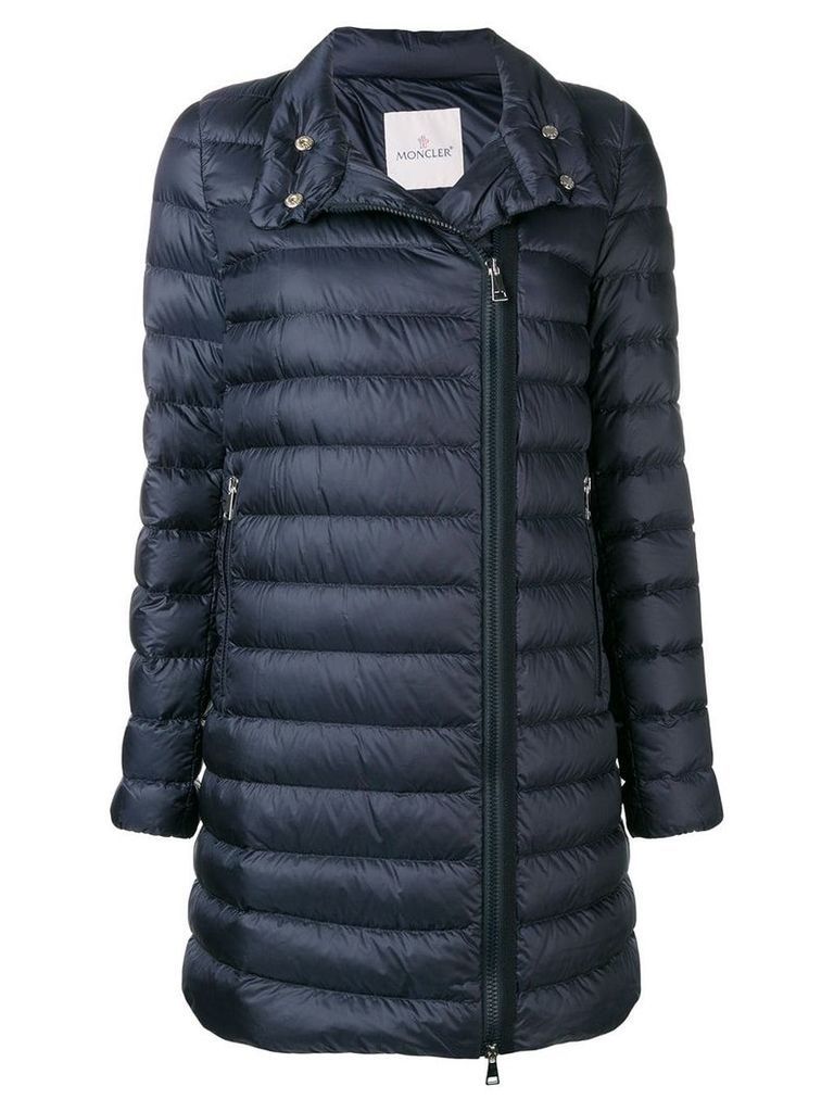 Moncler zipped padded coat - Blue