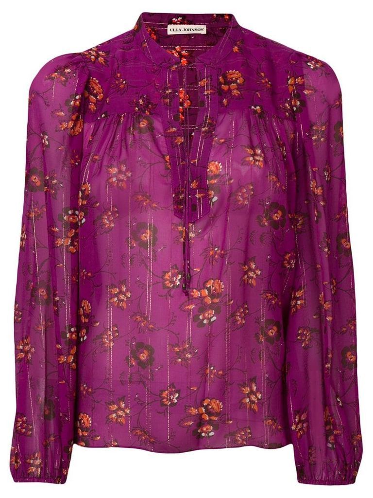 Ulla Johnson floral print blouse - Purple