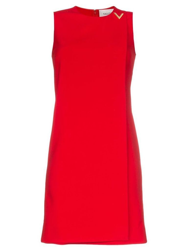 Valentino V hardware shift dress - Red