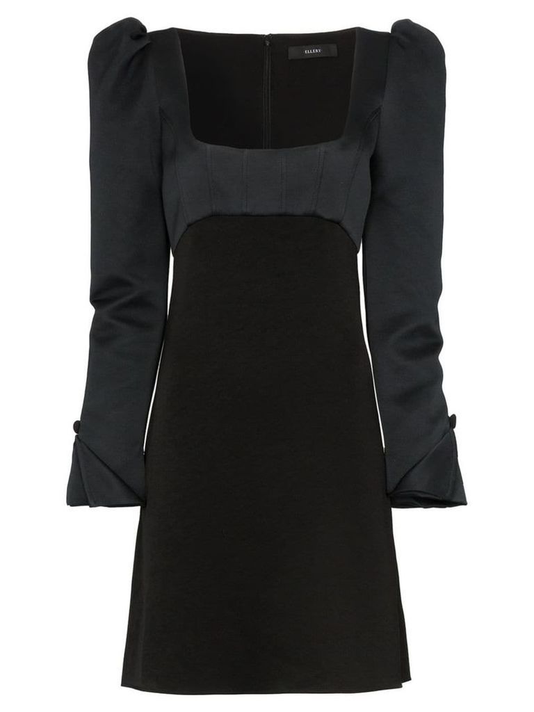 Ellery heritage faille mini dress - Black