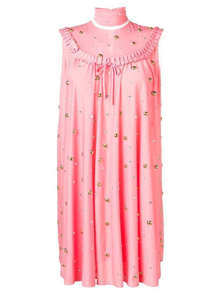 Miu Miu stone embellished dress - PINK