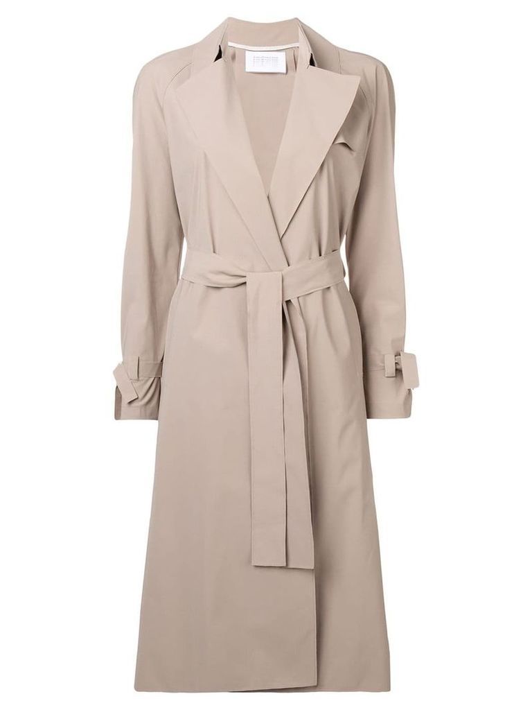 Harris Wharf London belted trench coat - NEUTRALS