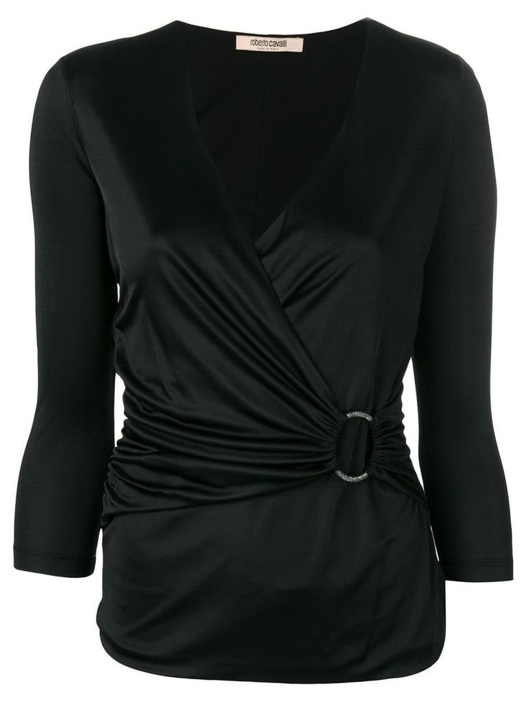 Roberto Cavalli 3/4 sleeves blouse - Black