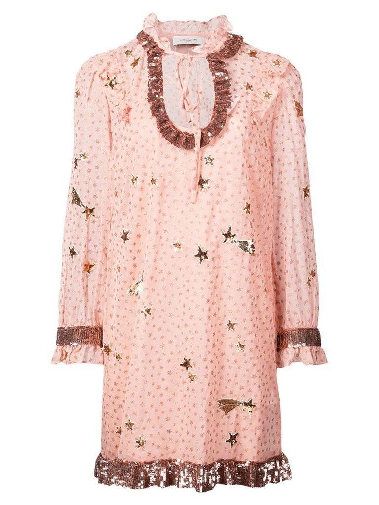 Coach Outerspace print dress - PINK