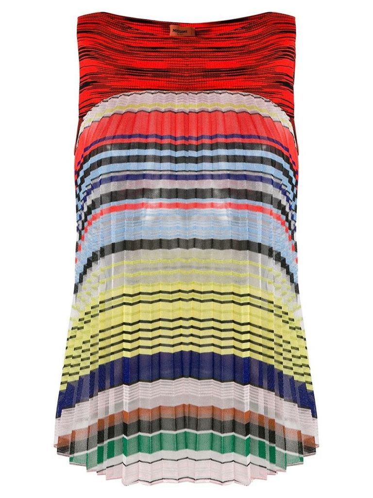 Missoni striped pleated top - Multicolour