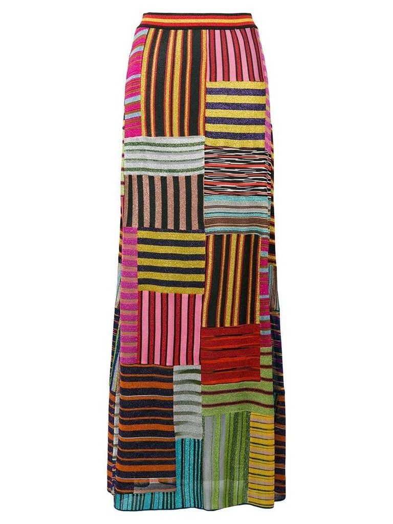 Missoni patchwork striped skirt - Multicolour