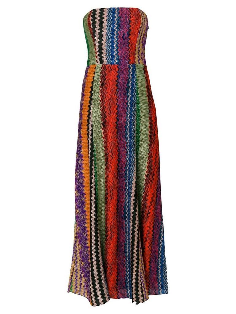Missoni strapless embroidered dress - Multicolour
