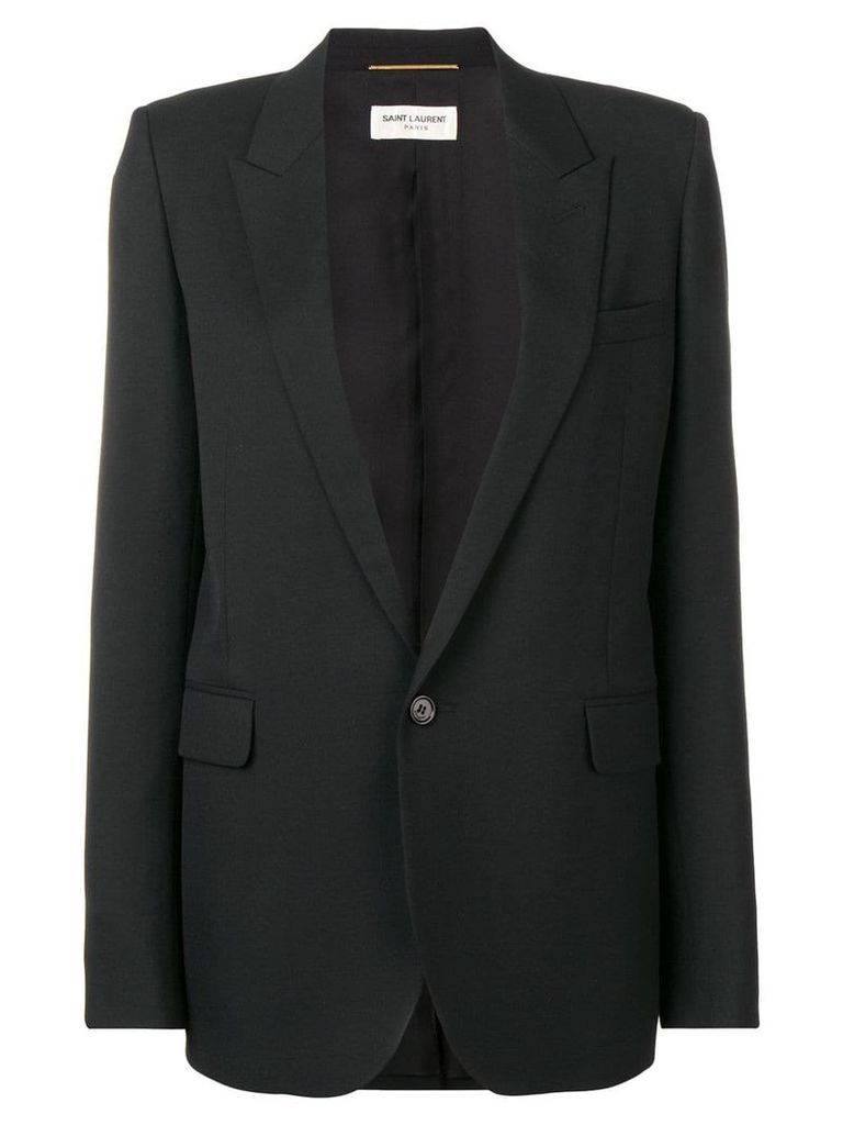 Saint Laurent tailored single-breasted blazer - Black